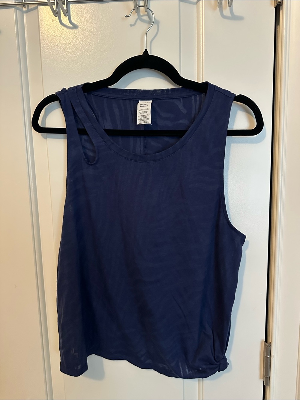 JoyLab Navy Scoop Neck Tank Top